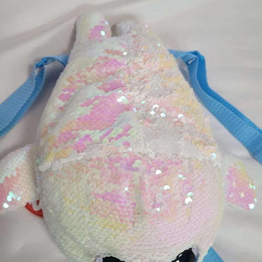 Ty Icy The Seal Sequin Kids Plush Backpack